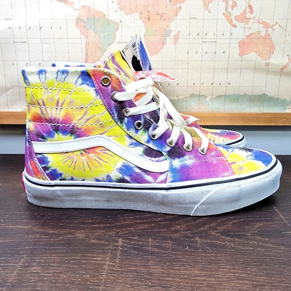 BRAND NEW Vans SK8 Hi Tapered Washed Tie Dye Men's Size 11.0